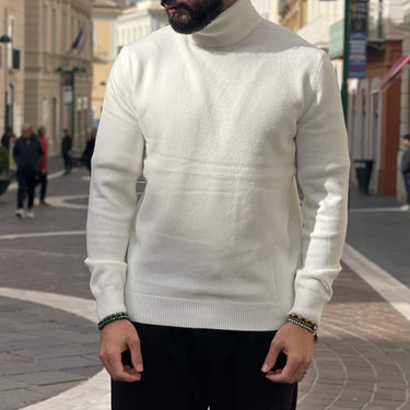 Dolcevita bianco liscio e morbido - FLAG STORE